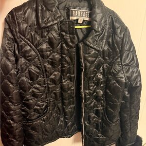 Rampage Black Quilted Outerwear